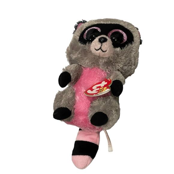 6" Ty Beanie Boo Rocco the Raccoon - Picture 4 of 4